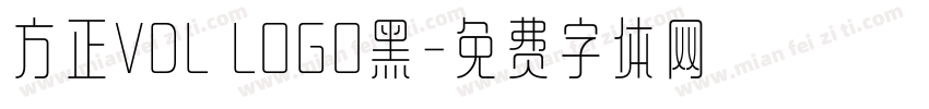 方正VDL LOGO黑字体转换